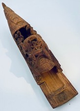 China Boat Sculpture Vtg Brush