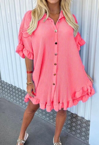 Women gold button pleated - women,