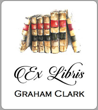 x12 Ex Libris Stickers This Book Belongs To Labels Book Plates Personalised Name