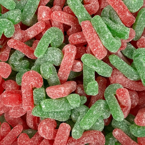 Vegan sugared candy - sugared, canes