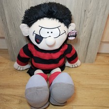 Beano Dennis The Menace Large Vintage 22" Long Plush Knitted Jumper Soft Toy 