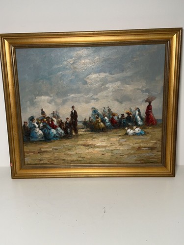 Victorian beach scene - victorian,