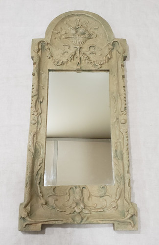 Ornate wall mirror - wall, floral