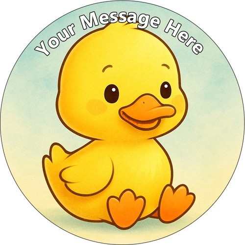 Cute yellow duck personalised - cute,