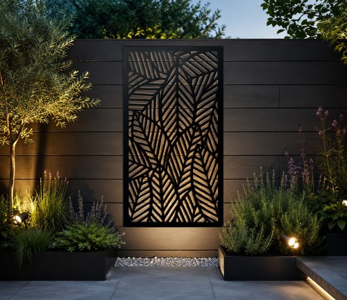 Black graphic metal indoor - black,