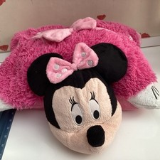 Minnie Mouse Pink & White Polka Dots Polyester Fluffy Plush Pillow Pet