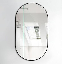 Industrial Oval Wall Mirror