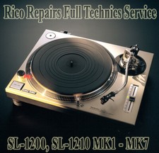 Technics 1200 1210MK2-MK5 Turntable "REPAIR SERVICE" Cables Tonearm Pop Up Light