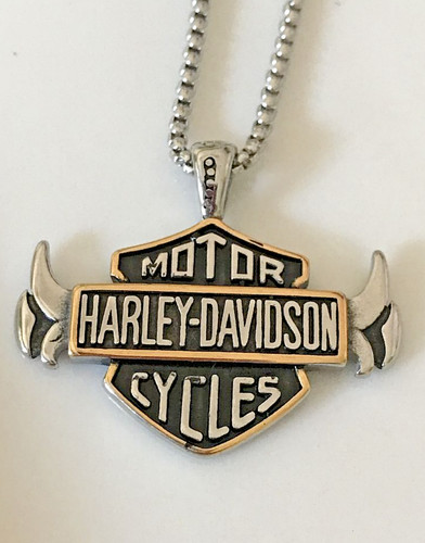 Necklace harley davidson - necklace,