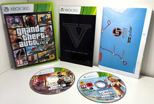 NEAR MINT (XBOX 360) GTA Grand Theft Auto V +MAP - Same Day Dispatched - UK PAL
