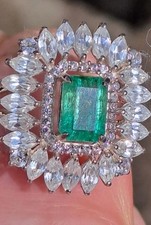 ZAMBIAN EMERALD AND WHITE