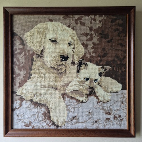 Vintage needlepoint tapestry - needlepoint,