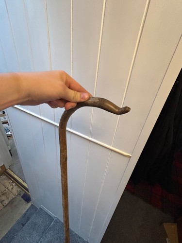 Shepherds crook walking stick - shepherds,