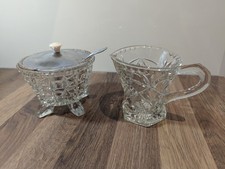 Vintage  Glass Milk Jug and