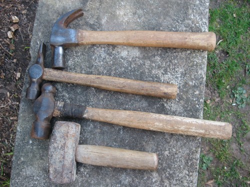 Old vintage hammers cross pein - vintage,