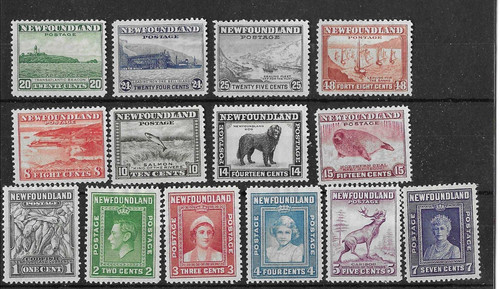 Newfoundland 1941 set - newfoundland, 1941-44