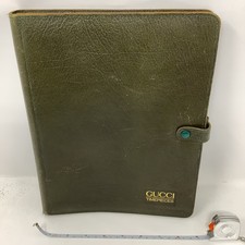 Vintage Filofax 1998 Gucci Timepieces A4 Sized Dark Green Leather Most PagesTabs