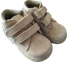 Early Days Tan Suede Hard Soled Boots with Soft Ankle Top. Size 3