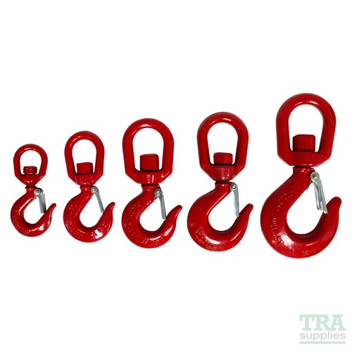 Swivel hook with - safety, catch