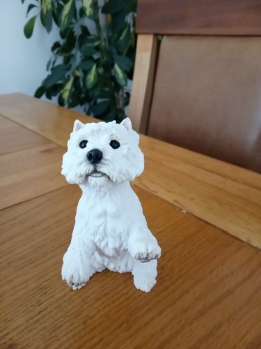 Begging westie figurine - begging,