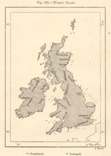 Shipwreck Chart of the British Isles. Damaged foundered. Sketch map 1885
