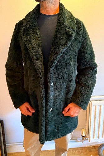New look green faux fur - green,