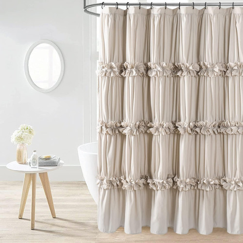 Camel ruffle shower - camel,