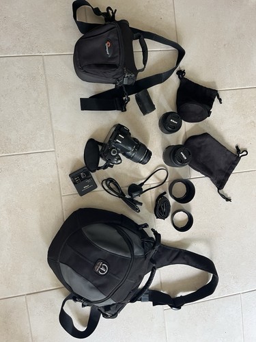Nikon d40 dslr with lenses - 3, lenses!