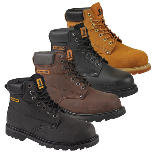Mens leather work - work, boots