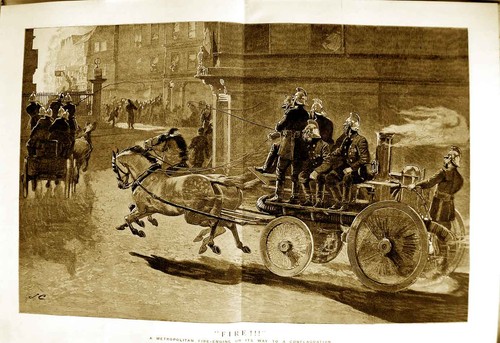 Original old antique print - antique,