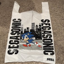 Sonic The Hedgehog Sega Rare 1991 Carrier Bag Retro Collectible Unused