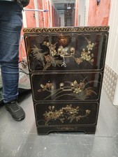 Beautiful Chinese Cabinet With Glass Top