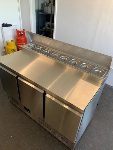 Door saladette prep - 3, counter