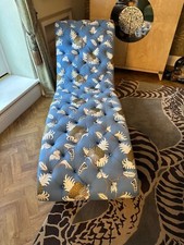 George Smith Brewster deep buttoned chaise in Nina Campbell  fabric rrp £8,100