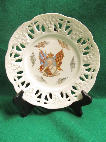 King edward vii ribbon - ribbon, plate