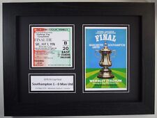1976 FA Cup Final A4 Photo Ticket Display Football Programme Southampton Gift