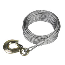 Sealey Winch Cable/Wire Rope with Forged Hook 5.1mm x 10m 1350kg Breaking Streng