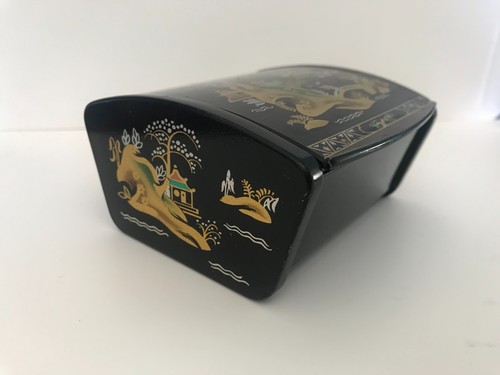 Vintage 50s black lacquer