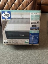 Sealy Bestway Queen Comfort Elevated Airbed With Built-in Pump - 43cm Height New