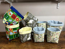Children Fabric Storage Basket - Various sizes Jungle Safari Floral Handmade