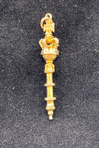 Vintage 9ct gold - gold, sceptre