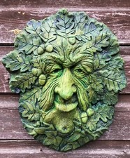 Green Man wall plaque Oak King