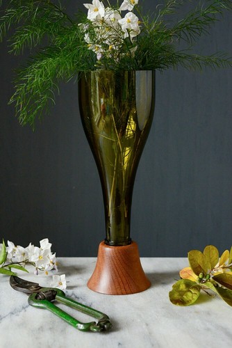 Glass vase handmade from - , an