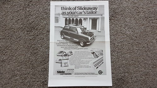 Mini slideaway sunroof - slideaway,