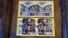 1862 2X ANTIQUE STEREOVIEW PHOTOGRAPHS INTERNATIONAL EXHIBITION