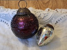 Vintage christmas baubles - vintage,