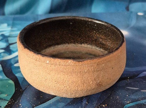 Hand thrown stoneware tea bowl - stoneware,