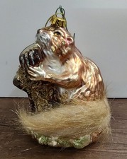 Glass Beaver Fur Tail Hanging