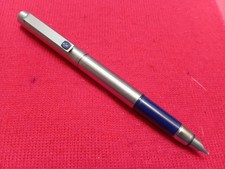 Parker 25 Fountain Pen. MK II. Flighter/Blue Trim. S/S Medium Nib. Cartridge