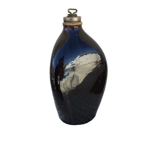 Antique bottle stoneware foot - antique,